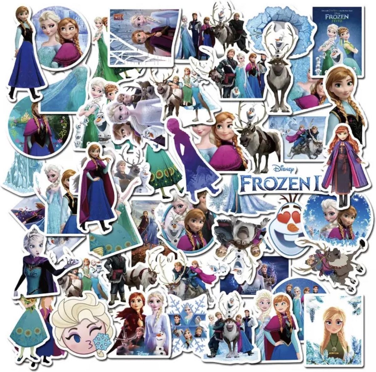 Vergelijk 50 stuks Disney Frozen! Stickers Anna, Elsa, Olaf en...