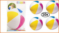 10x Strandbal opblaasbaar 61 cm Intex