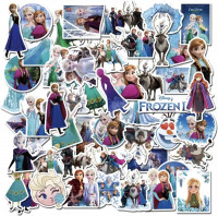 50 stuks Disney Frozen! Stickers - Anna, Elsa, Olaf en Sven - Voor op de fiets, beker, laptop, schoolspullen, kamer, etc - School - Kinderen - Stickers - Plakken - Stikker - Frozen - Meisjes - Bundel - Set - 50
