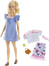 Barbie Fashionistas Pop met Kleding + Accessoires