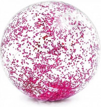 Glitter strandbal - Roze