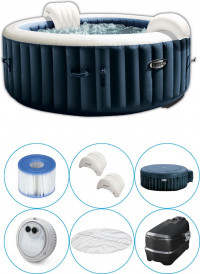 Intex - PureSpa - Jacuzzi - 216 x 71 cm - Donkerblauw - 6 Persoons