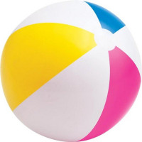 Intex Strandbal - Geel/blauw/roze/wit