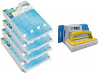 Intex - Voordeelset - Glasparels geschikt voor zandfilterpomp(en) - 100 kilogram & WAYS scrubborstel