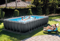 Intex Zwembad Ultra Frame Rectangular Pool Set (732X366X132)