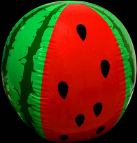 Opblaas meloen strandbal, inflatables, party opblaasmeloen -107 cm - 5 stuks