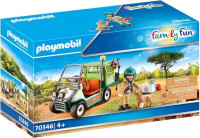 PLAYMOBIL Family Fun Dierenverzorger met voertuig - 70346