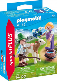 PLAYMOBIL Kinderen met kalf - 70155