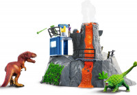 Schleich Dinosaurus - De Grote Vulkaan Expeditie - Speelfigurenset - Kinderspeelgoed voor Jongens en Meisjes - 4 tot 10 jaar - 36 Onderdelen
