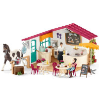 Schleich Horse Club - Ruitercafé - Speelfigurenset - Kinderspeelgoed voor Jongens en Meisjes - 3 tot 12 jaar - 66 Onderdelen