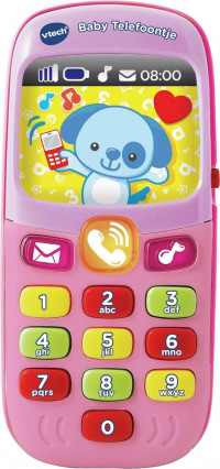 VTech Baby Telefoon - Interactief Speelgoed - Educatief Kindertelefoon - Roze