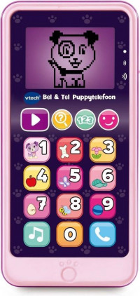 VTech Bel & Tel Puppytelefoon - Educatief Babyspeelgoed - Babytelefoon - Roze