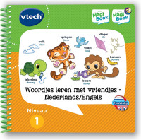 VTech MagiBook Activiteitenboek - Woordjes Leren met Vriendjes - Niveau 1 - NL/EN