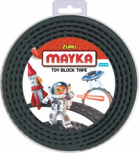 Zuru-Mayka 34648 Block Tape 2 Noppen 2m Zwart